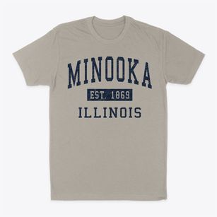 Minooka Illinois Classic Established Classic Dad T-Shirt
