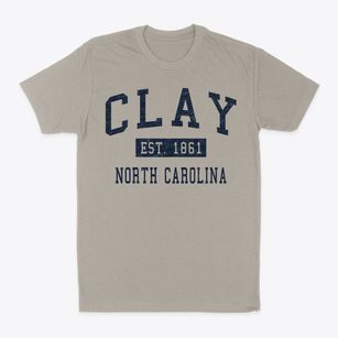 Clay North Carolina Classic Established Classic Dad T-Shirt