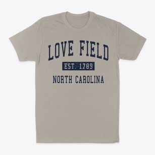 Love Field North Carolina Classic Established Classic Dad T-Shirt