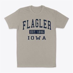 Flagler Iowa Classic Established Classic Dad T-Shirt