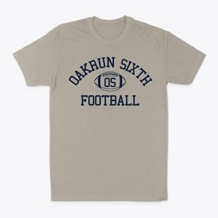 Oakrun Sixth Grade School Classic Football Classic Dad T-Shirt