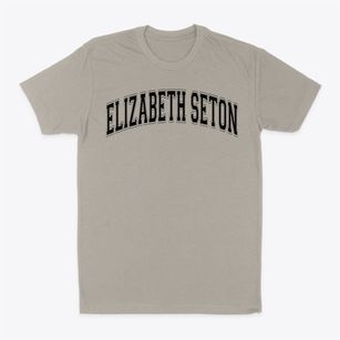 Elizabeth Seton Elementary School Varsity Arch Classic Dad T-Shirt