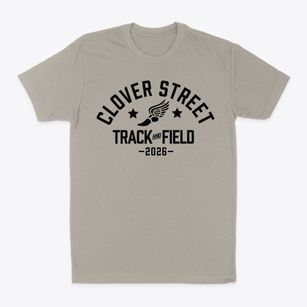 Clover Street Elementary School Track and Field Classic Dad T-Shirt