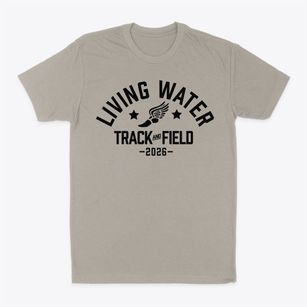 Living Water Christian Academy Track and Field Classic Dad T-Shirt