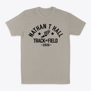 Nathan T Hall Elementary School Track and Field Classic Dad T-Shirt