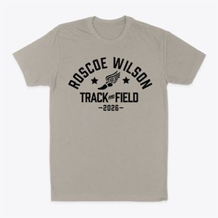 Roscoe Wilson Elementary Magnet School Track and Field Classic Dad T-Shirt