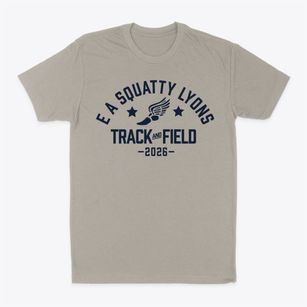 E A Squatty Lyons Elementary School Track and Field Classic Dad T-Shirt