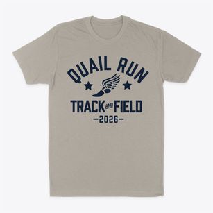 Quail Run Elementary School Track and Field Classic Dad T-Shirt