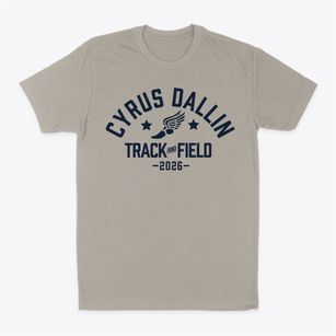 Cyrus Dallin Elementary School Track and Field Classic Dad T-Shirt