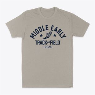 Middle Early College High School Track and Field Classic Dad T-Shirt
