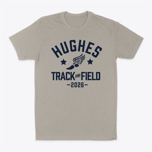 Hughes Middle School Track and Field Classic Dad T-Shirt