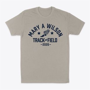 Mary A Wilson Elementary School Track and Field Classic Dad T-Shirt