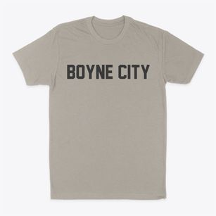 Boyne City Michigan Classic Block Classic Dad T-Shirt