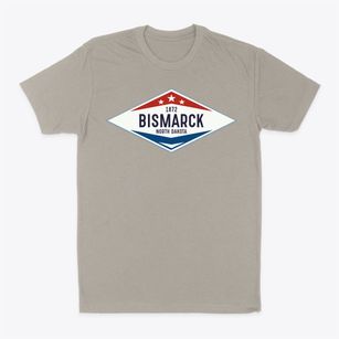Bismarck North Dakota Diamond Star Classic Dad T-Shirt