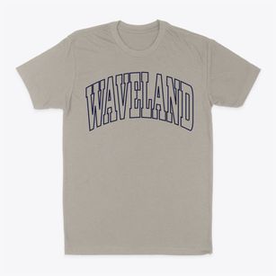 Waveland Mississippi Trendy Block Classic Dad T-Shirt