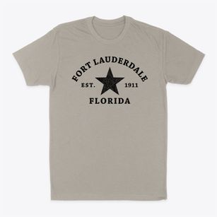 Fort Lauderdale Florida Star Classic Dad T-Shirt