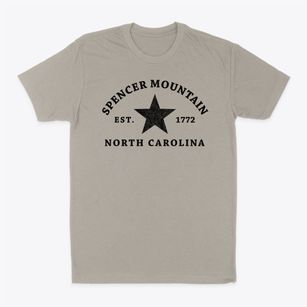 Spencer Mountain North Carolina Star Classic Dad T-Shirt