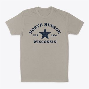 North Hudson Wisconsin Star Classic Dad T-Shirt