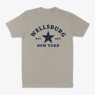 Wellsburg New York Star Classic Dad T-Shirt