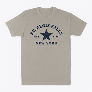St. Regis Falls New York Star Classic Dad T-Shirt