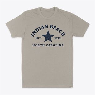 Indian Beach North Carolina Star Classic Dad T-Shirt