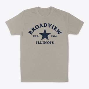Broadview Illinois Star Classic Dad T-Shirt