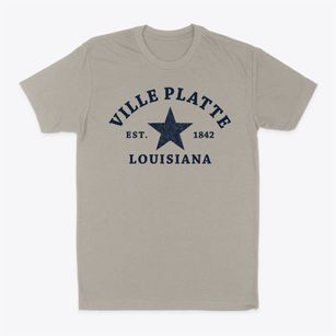 Ville Platte Louisiana Star Classic Dad T-Shirt