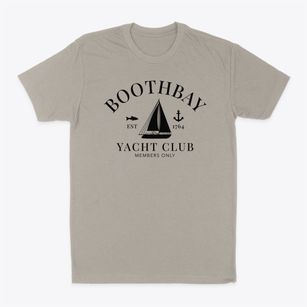 Boothbay Maine Yacht Club Classic Dad T-Shirt