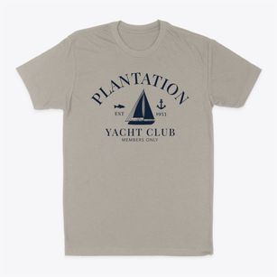 Plantation Florida Yacht Club Classic Dad T-Shirt
