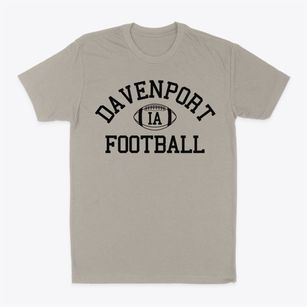 Davenport Iowa Football Classic Dad T-Shirt