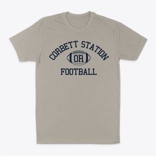 Corbett Station Oregon Football Classic Dad T-Shirt