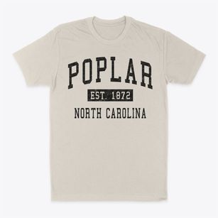 Poplar North Carolina Classic Established Classic Dad T-Shirt