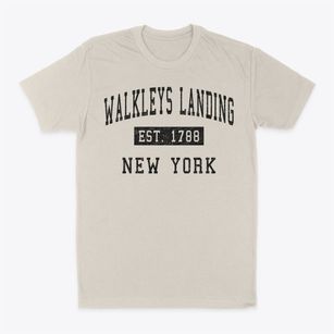 Walkleys Landing New York Classic Established Classic Dad T-Shirt