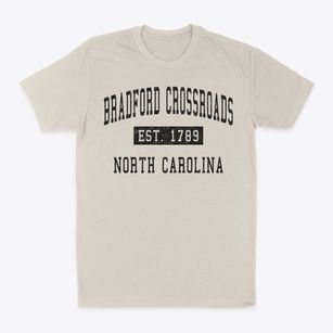 Bradford Crossroads North Carolina Classic Established Classic Dad T-Shirt
