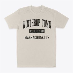 Winthrop Town Massachusetts Classic Established Classic Dad T-Shirt