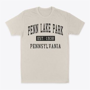 Penn Lake Park Pennsylvania Classic Established Classic Dad T-Shirt