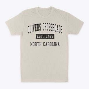 Olivers Crossroads North Carolina Classic Established Classic Dad T-Shirt