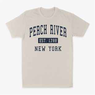 Perch River New York Classic Established Classic Dad T-Shirt