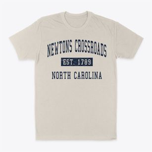Newtons Crossroads North Carolina Classic Established Classic Dad T-Shirt