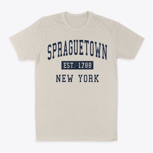 Spraguetown New York Classic Established Classic Dad T-Shirt