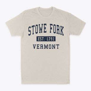 Stowe Fork Vermont Classic Established Classic Dad T-Shirt