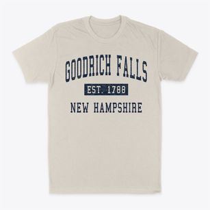Goodrich Falls New Hampshire Classic Established Classic Dad T-Shirt