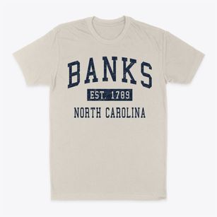 Banks North Carolina Classic Established Classic Dad T-Shirt