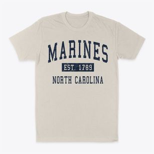 Marines North Carolina Classic Established Classic Dad T-Shirt