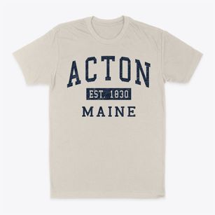 Acton Maine Classic Established Classic Dad T-Shirt