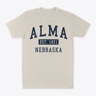 Alma Nebraska Classic Established Classic Dad T-Shirt