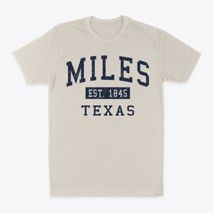 Miles Texas Classic Established Classic Dad T-Shirt