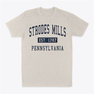 Strodes Mills Pennsylvania Classic Established Classic Dad T-Shirt