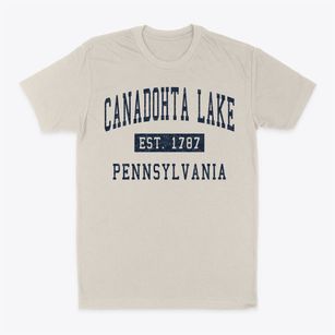 Canadohta Lake Pennsylvania Classic Established Classic Dad T-Shirt
