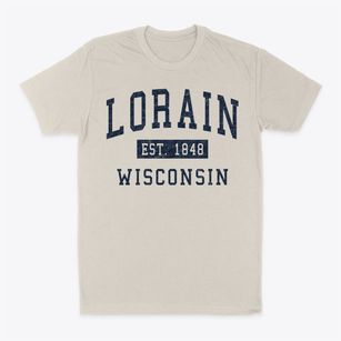 Lorain Wisconsin Classic Established Classic Dad T-Shirt